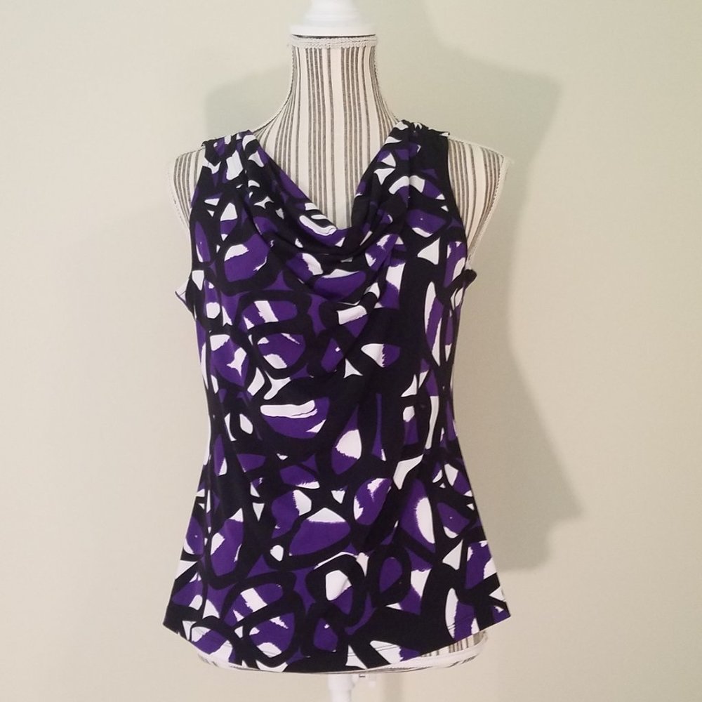 Calvin Klein Cowl Neck Sleeveless Blouse